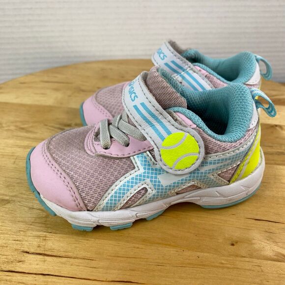 Asics Contend 6 Ts School Yard Jr 1 Pink Size 5K Girls Colorful - Picture 3 of 10